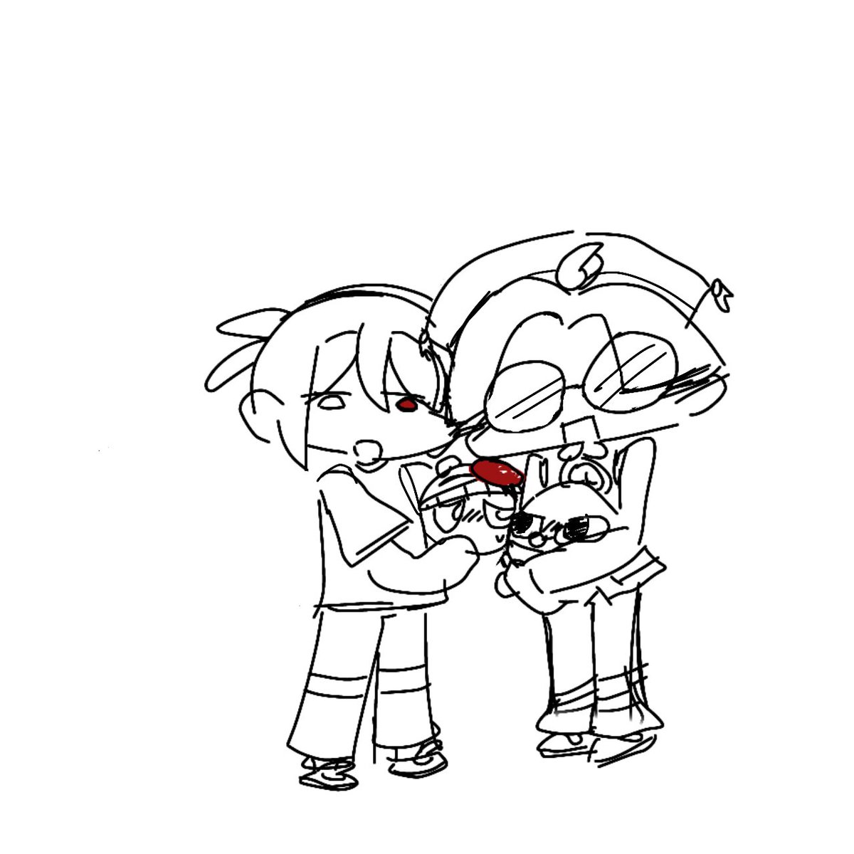 KatKiliko1648's tweet photo. Skadadal skanoodle I like this post so heres a doodle
(Very low effort i made this on a whim) https://t.co/o7IRhhrXLE