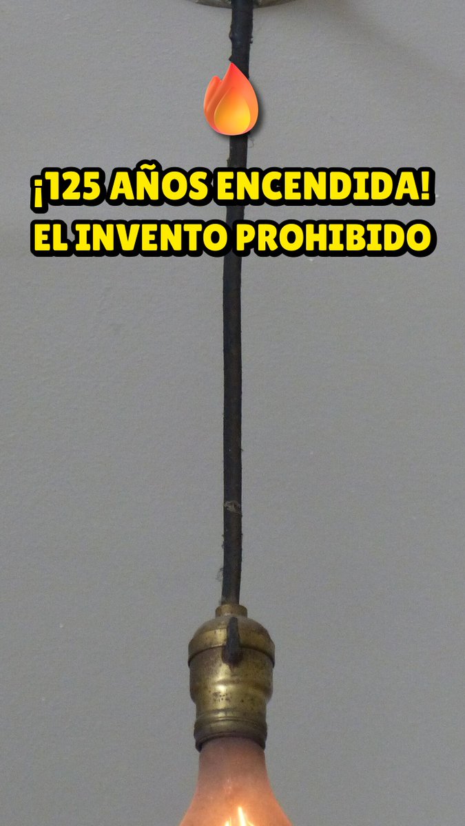 Techiest360's tweet photo. ¿Por qué esta bombilla lleva 125 años encendida?.
En una estación de bomberos de Livermore (California), cuelga una bombilla soplada a mano que lleva encendida desde 1901: ¡más de 125 años sin apagarse! 
https://t.co/p5wrKJWn8O https://t.co/mMPSwEcDyf