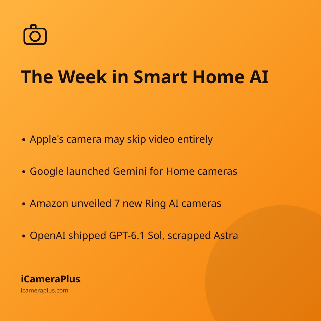EduFabTech's tweet photo. Weekly Tech &amp; AI Roundup: Apple's Silent Camera, Gemini for Home &amp; OpenAI's Shake-Up (September 28–October 4, 2026)

https://t.co/u6J31t4dXf https://t.co/6s4dYFV4lY