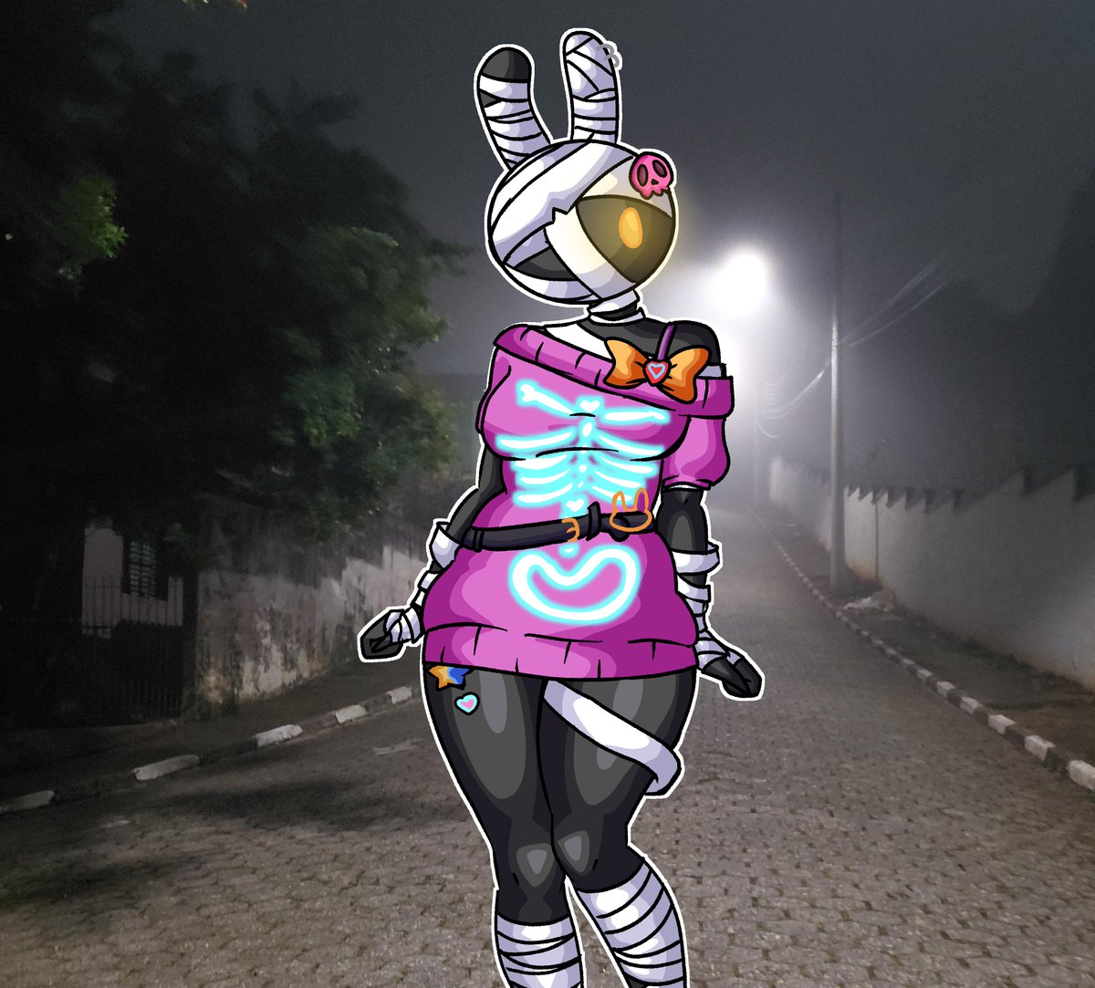 Chetwohhh's tweet photo. bunnybone from fortnite https://t.co/RSeczjbskg