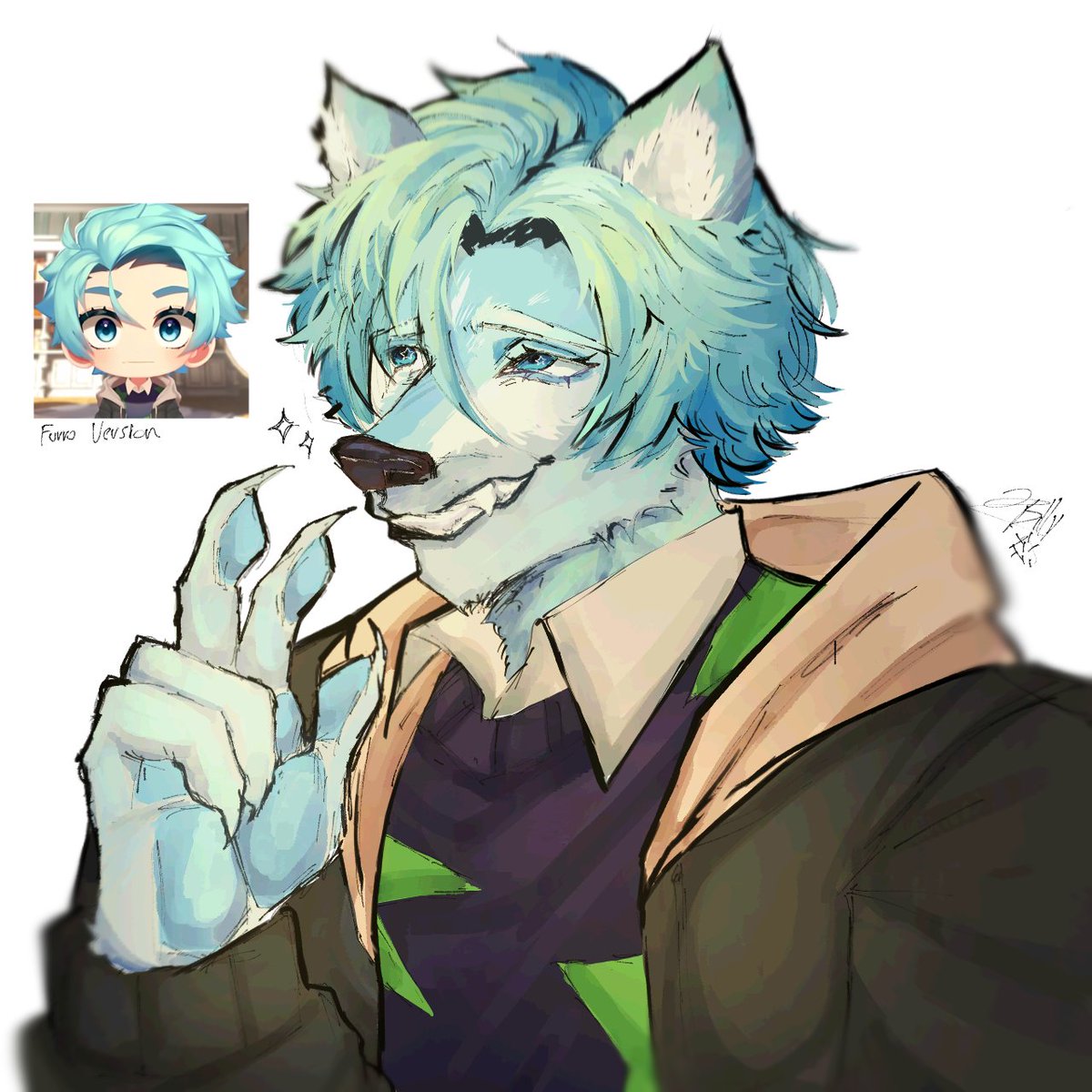 Billyelojito's tweet photo. Dos k wey 
Un Furrexito @aldoxitoo
(Creo que no se dibujar Furros prdon 😭) #fanart #furryartㅤㅤㅤ https://t.co/uvY6VYeLPa