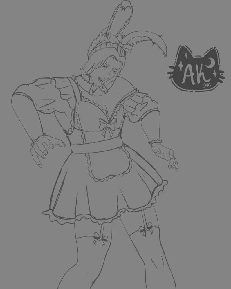 AwkwardKittyInc's tweet photo. This was for yesterdays inktober prompt "miniature"

didnt get to finish it T-T (Im still going to finish this because I love it)

I drew my best friends OC as alice in wonderland :]

Them being a bunny, then add Alice, well in my brain it fit the theme "miniature" anyway lol https://t.co/B1L0lIgBIu