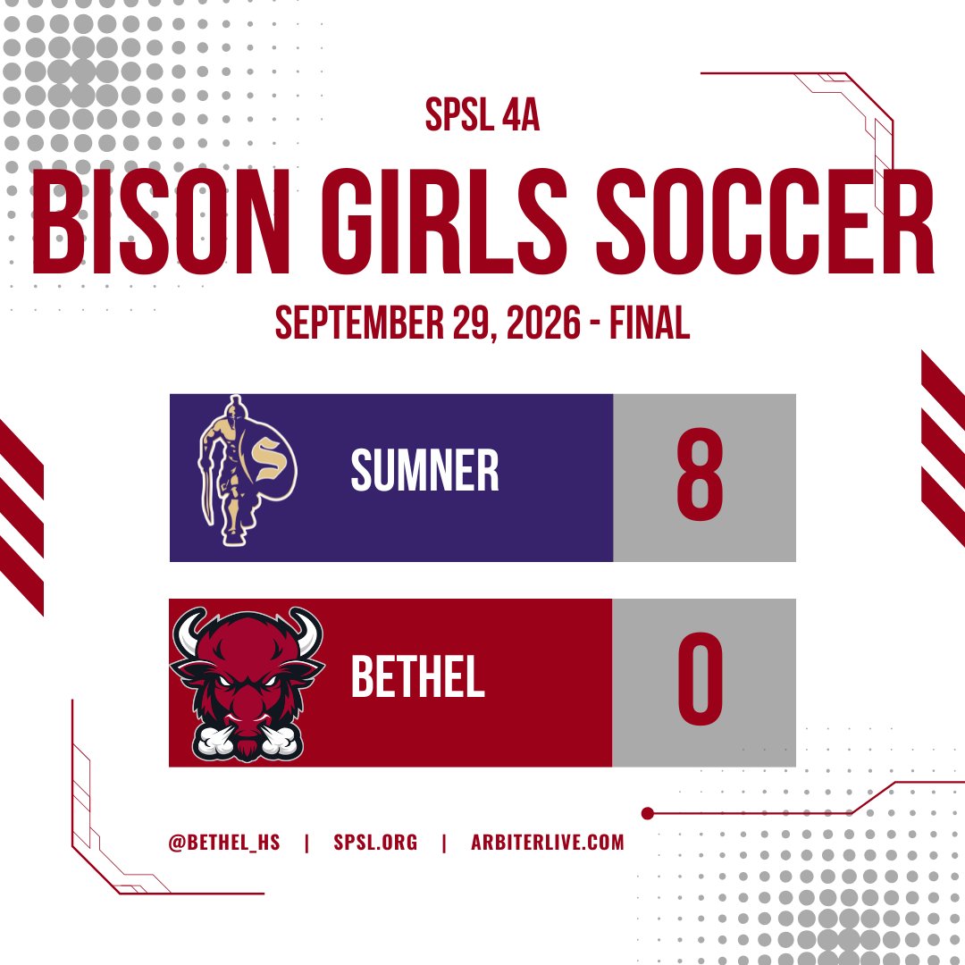 Bethel_HS's tweet photo. The Bison continue to compete, and are looking forward to picking up their 1st SPSL victory with 2 matchups this week. Both matches are on the road, but let's get out and support this team. Go Bison!
#bhs #bison #bethel #gobison #stampede #jointheherd https://t.co/rIS5iG2oHl