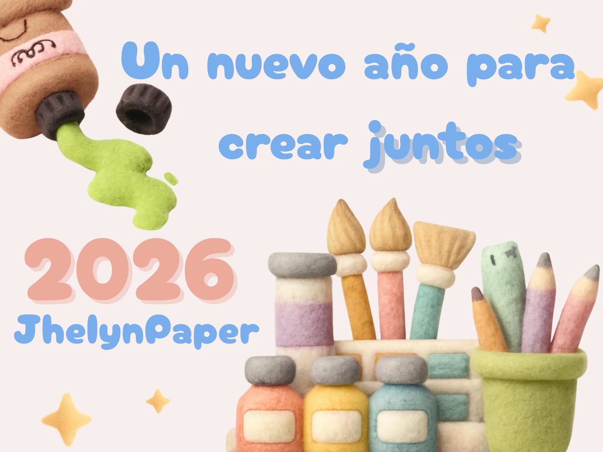 dymennor18's tweet photo. Que este 2026 esté lleno de momentos bonitos, creatividad y tiempo compartido. Gracias por ser parte de jhelynpaper. https://t.co/Xebhh95mVJ