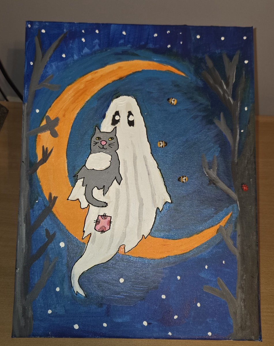 AuntyWitchie's tweet photo. A little bit of spooky art #ghost #spookyart #paranormal #supernatural #artwork https://t.co/7nb0E8g0WV
