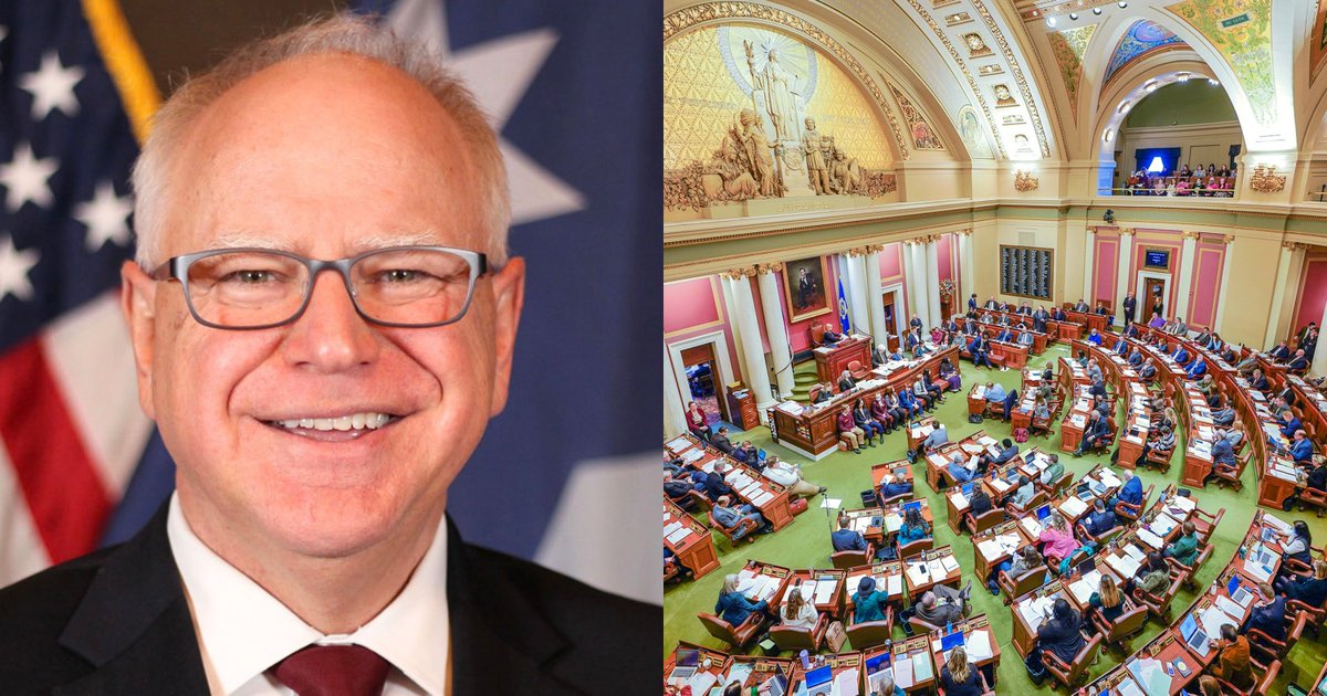 DemzDeliver's tweet photo. 🚨 Tim Walz signs bill banning AI generated nude images of children.

One Republican voted no. https://t.co/HZskQoz0yk