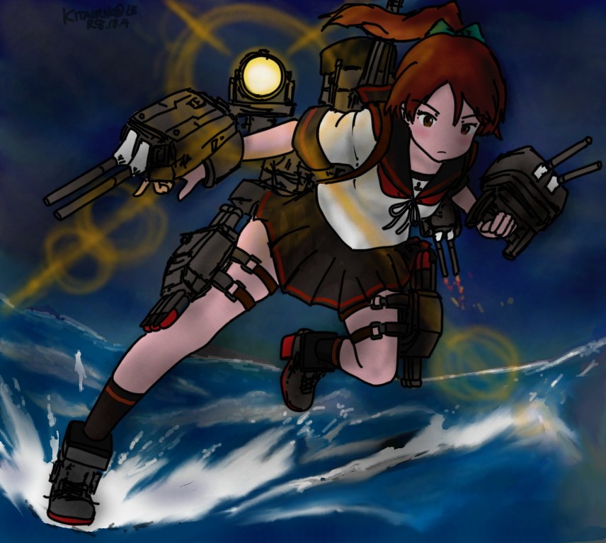 KITAURAKAZE's tweet photo. #艦これ版深夜の真剣お絵描き60分一本勝負
#艦これ版真剣お絵描き60分一本勝負_20261004
#艦これイラスト 
敷波 https://t.co/rpFIVoeknC