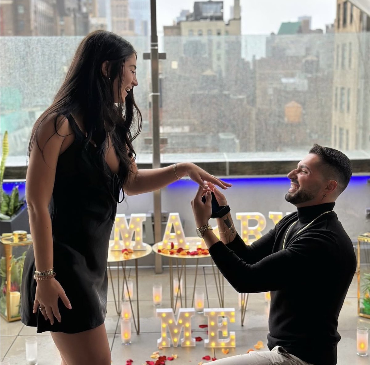 MonarchLounge's tweet photo. Came for the cocktails, left with a fiancé. 💍
📸: @__samlisa__ & @nicoleelugo
#Engagement #SheSaidYes #ProposalMoment #EngagedLife #LoveStory #FutureMrs #ProposalIdeas #EngagementRing #CoupleGoals #RomanticProposal #MonarchNYC #MonarchRooftop https://t.co/L7rqxYljmE