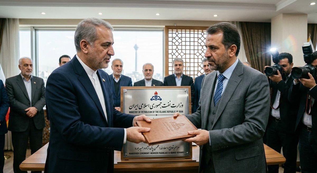 DiamondNews001's tweet photo. @GlobeEyeNews 🇮🇷 This is an interesting moment for Iran.

The country's oil minister, Mohsen Paknejad, has resigned, with Hamid Bovard taking over as acting oil minister.

Given how important oil revenue is to Iran, I think this is a development worth watching closely. https://t.co/l93GKNNpBs