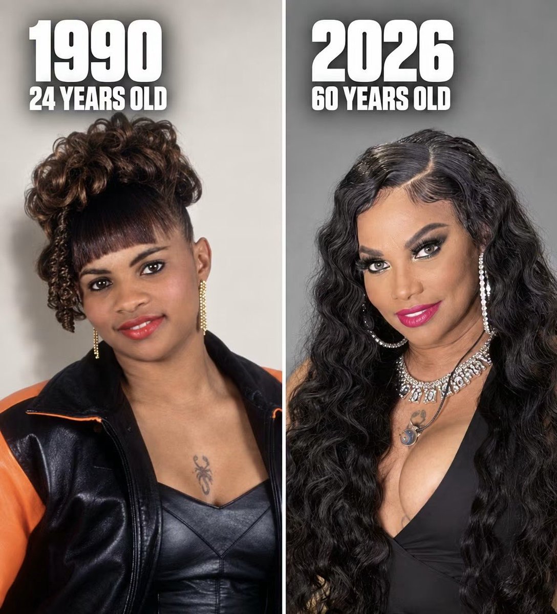 VintageSitcoms's tweet photo. Sandra “Pepa” Denton is 60. 😳 Turns out Father Time is a Salt-N-Pepa fan.🖤 https://t.co/9ScXjUfWtY