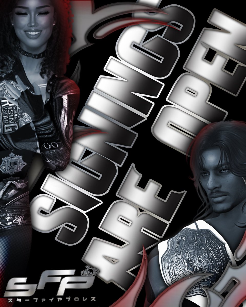 StarFirePro2K's tweet photo. SFP SIGNINGS OFFICIALLY OPEN 📣!

We have officially opened our signings for limited time!

- Male
- Female
- Tag Teams

SIGN UP HERE: https://t.co/OQiv2Hqdcv

JOIN OUR DISCORD: https://t.co/jxYew5peKR https://t.co/QXqW84WR3u