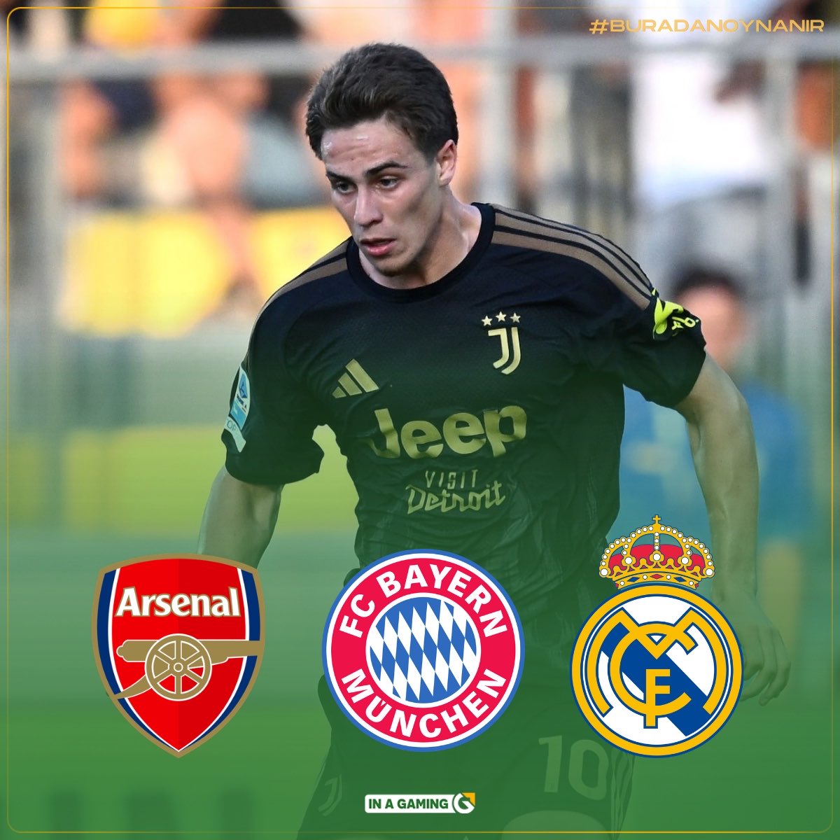 inasosyal's tweet photo. Arsenal, Bayern Münih ve Real Madrid, Kenan Yıldız ile ilgileniyor. (Corriere dello Sport) https://t.co/E3tQM1oapF