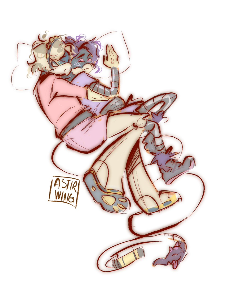 astirwing's tweet photo. After @Nuzidragon suggested to draw #preguzi for hitting 400 followers I really had a hard time resisting that. so here it is!! I love them sooo much oh gosh they make me feel warm and fuzzy. N is sure working on that dadbod HAHA #nuzi #mdtwt #nmurderdrones #uzidoorman https://t.co/VAndlkfTHx