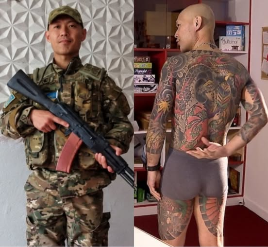 gozefinagold's tweet photo. Він 20 років був якудзою. Відсидів 10. 
А потім приїхав в Україну - і набив собі тризуб.
Уявіть собі: японець, який не знає ні слова української, виходить на передову.
Снайпер. Позивний - "Харусан". 
За плечима - майже 20 років у японській мафії та 10 років за ґратами.⬇️ https://t.co/sZjlTYatv9