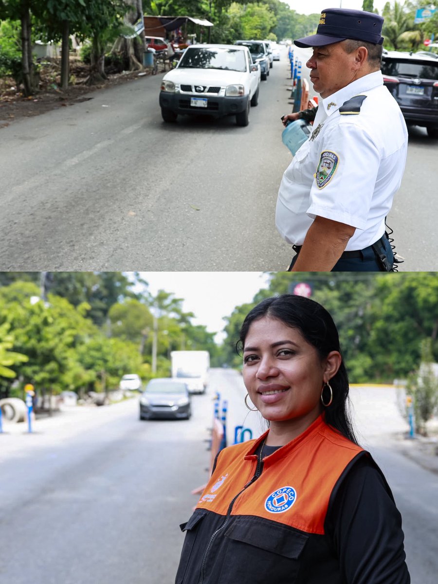 hnpresidencia's tweet photo. 🚔🛣️ La seguridad también acompaña tus viajes esta Semana Morazánica.

Durante el feriado, las autoridades mantienen controles en carretera, revisión de vehículos y documentos, pruebas antidrogas, puestos de socorro, personal de enfermería y ambulancias para atender cualquier emergencia.

El llamado es a conducir con precaución, respetar los límites de velocidad y disfrutar estos días en familia sin poner en riesgo la vida.

🇭🇳 Viví la Morazánica. Todo está aquí.