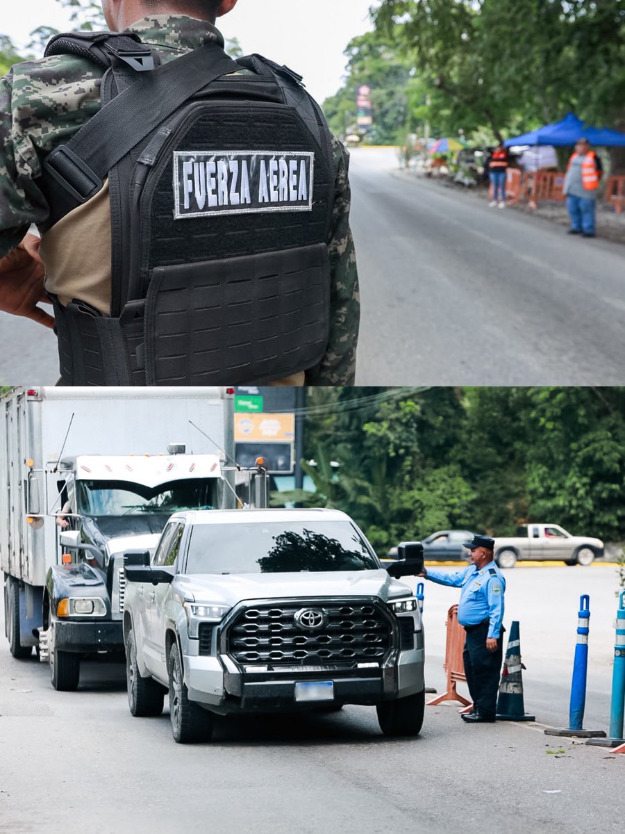 hnpresidencia's tweet photo. 🚔🛣️ La seguridad también acompaña tus viajes esta Semana Morazánica.

Durante el feriado, las autoridades mantienen controles en carretera, revisión de vehículos y documentos, pruebas antidrogas, puestos de socorro, personal de enfermería y ambulancias para atender cualquier emergencia.

El llamado es a conducir con precaución, respetar los límites de velocidad y disfrutar estos días en familia sin poner en riesgo la vida.

🇭🇳 Viví la Morazánica. Todo está aquí.