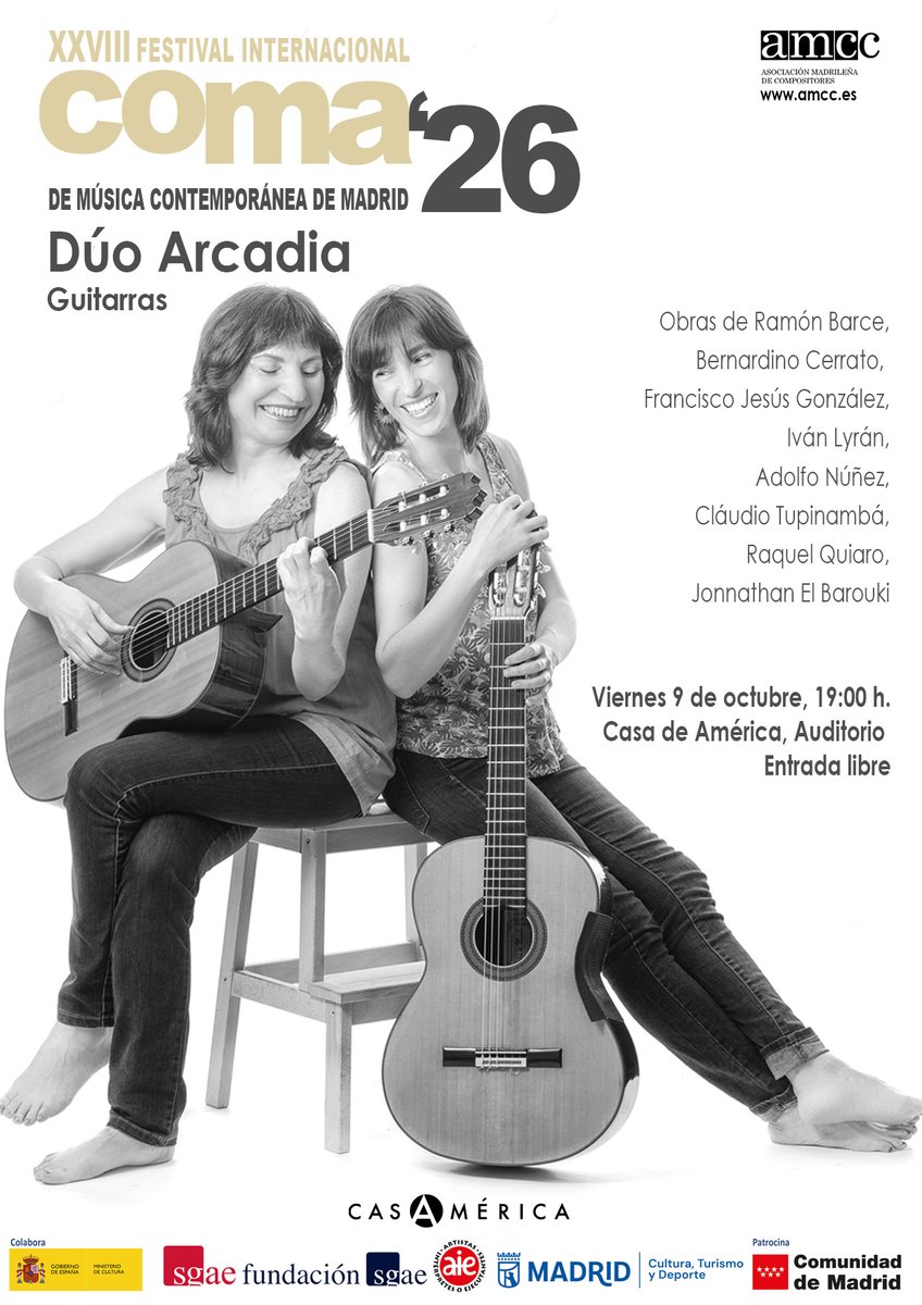 Adolfo_Nunez's tweet photo. MI OPUS 1, DE CUANDO YO ERA GUITARRISTA
Este fantástico dúo  reestrena "Trilógica", de 1979.   
viernes 9-octubre-2026, 19h00
Casa de América
c) Marqués del Duero 2, Madrid
+ info
https://t.co/Kt7qQlq36l
https://t.co/Lvib8z2pyM https://t.co/sa7OzMSsCi