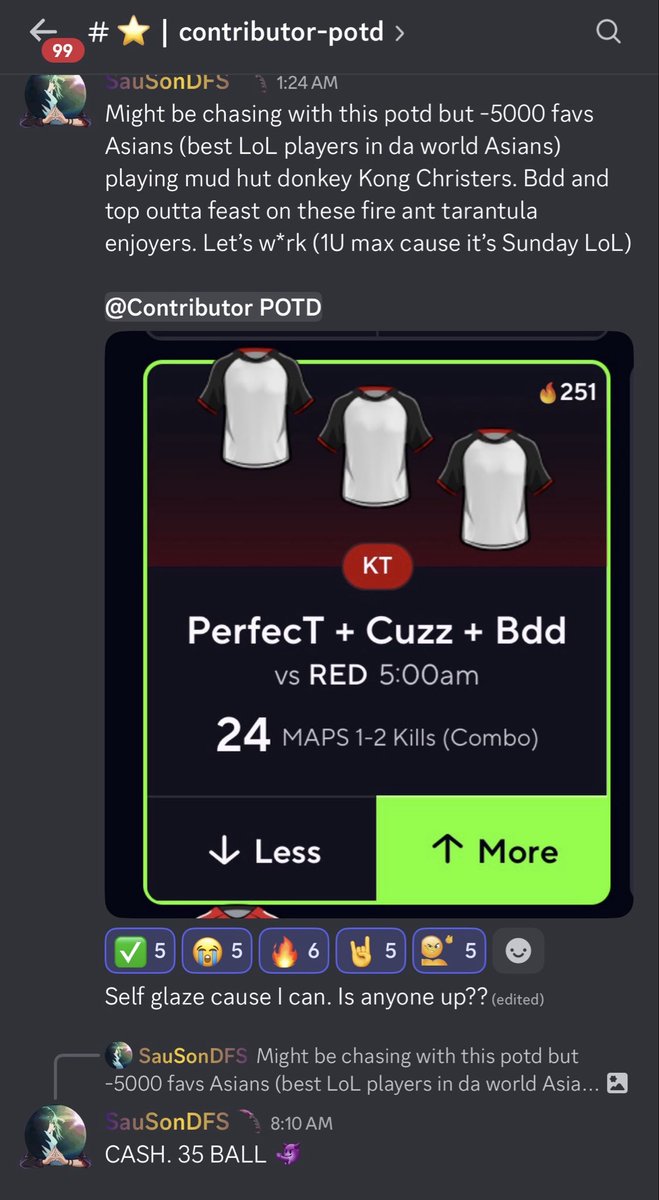SauReacts's tweet photo. I mean imagine getting fed free props in  @Christer_slips cord. Now imagine tailing a winning capper and contributors who are posting good consistent props.

Stop tailing bumped props on X, and just join up using my link 👇🏿 

https://t.co/fLkZsa1kL5 https://t.co/2aG8LXSw8c