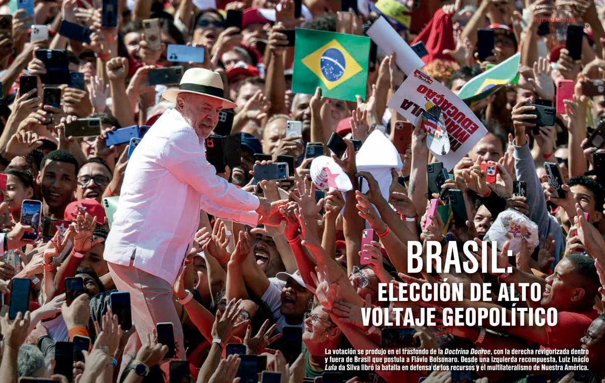 BuzosNoticias's tweet photo. 🅱️#buzos | Brasil: Elección de alto voltaje geopolítico
Desde una izquierda recompuesta, Luiz Inácio Lula da Silva libró la batalla en defensa de los recursos y el multilateralismo de Nuestra América.
Lee más: https://t.co/1KTeZL1JLX https://t.co/ECYA5ZfrfM