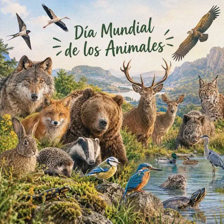 SGEPMTZ's tweet photo. 🐾🌎 Hoy, 4 de octubre, celebramos el Día Mundial de los Animales, esos compañeros maravillosos que llenan de amor y alegría nuestras vidas. 
Cuidar de ellos es un acto de amor y respeto que nos une a la naturaleza y nos hace mejores. https://t.co/29XC8z7Qkj