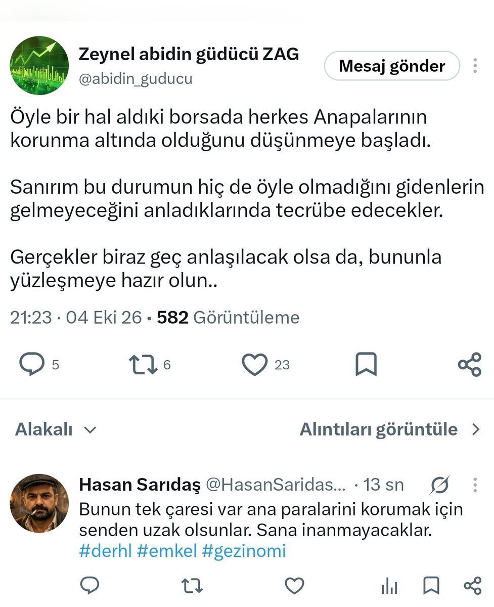 HasanSaridas37's tweet photo. Doğru söyleyen 9 köyden kovulur demişler, gerçekten doğruymuş. Buradan da engelledi beni. 😄
Arkadaşlar, paranızın 3 kuruşu bile olsa dikkatli olun; kimseye sorgulamadan inanmayın. EMKEL’de uyardığımda da üzerime gelmişlerdi, sonunda haklı çıktım.
Paranıza sahip çıkın.
#zag https://t.co/zP1QA37q0x