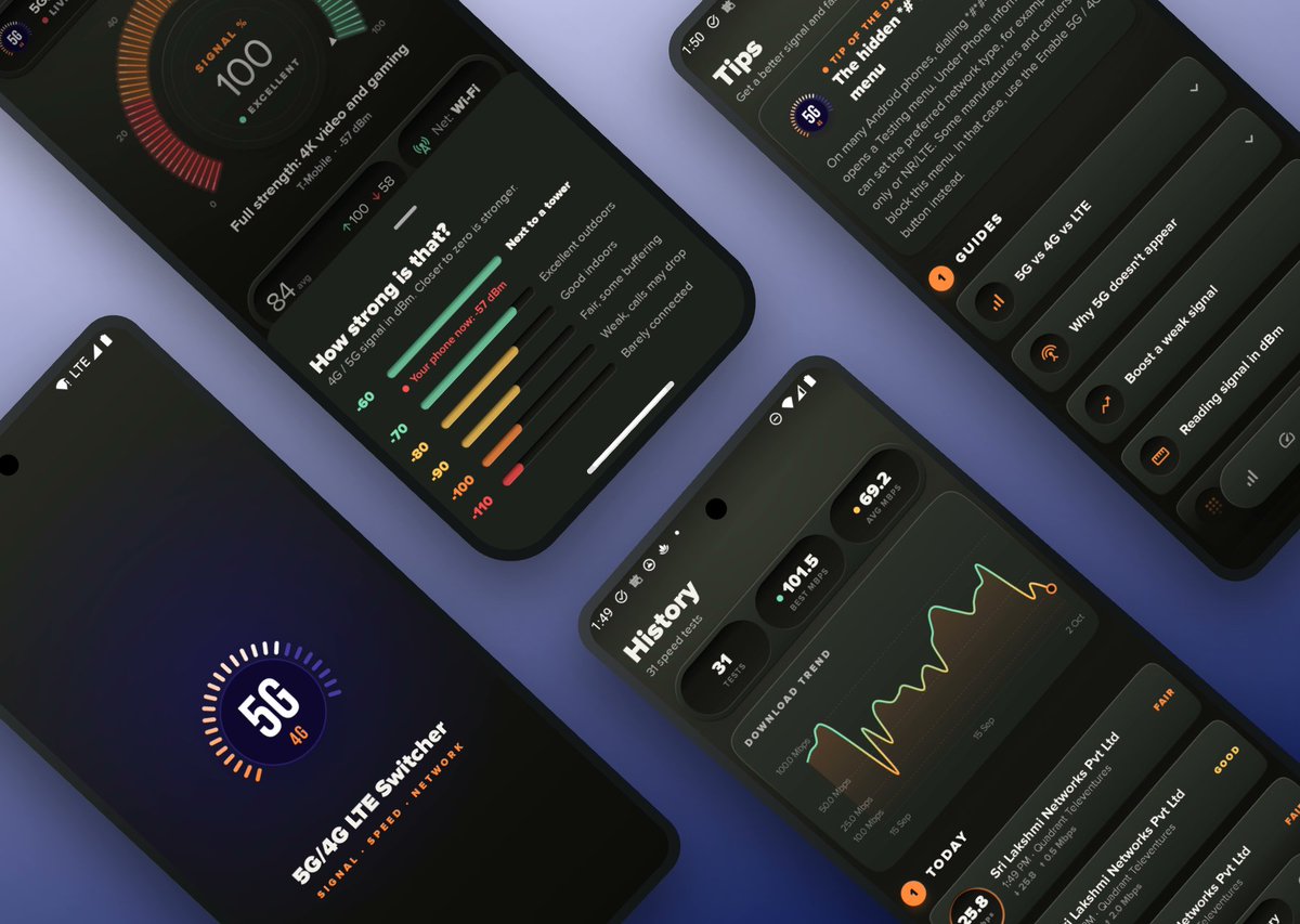 leadnotifi's tweet photo. Does your phone keep dropping from 4G to 3G or 2G in weak signal areas?  My Android app 5G/4G LTE Switch lets you lock your network mode and check signal strength and speed. Tell me if it works on your phone model:  
https://t.co/4ZVOKoWLOT  

#Android #5G #4G #Tools https://t.co/2cRxPA0GhS