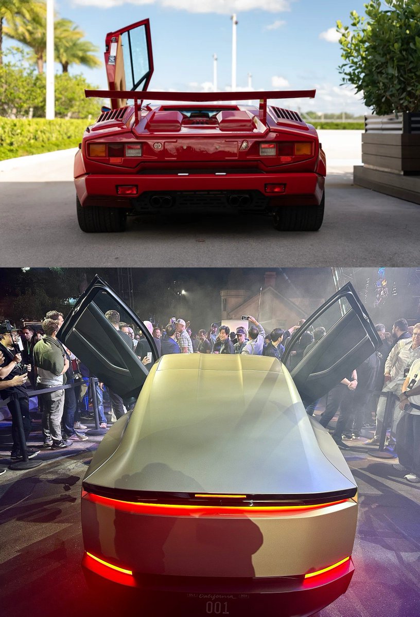 ChrisHill333's tweet photo. @Tesla Agree With You On Tesla FSD, Nothing Else Even Comes Close, Just One Tweek On The CyberCab Autonomous Vehicles @Tesla ,  Redesign The Doors So They Don't Swing Out Into Traffic &amp; Faces, But Just Swing Up Only, Like The Lamborghini Countach 💡 https://t.co/QsqY3WIWQg