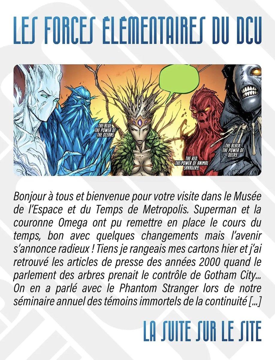 fredtarget's tweet photo. Si vous voulez tout savoir sur les forces élémentaires du DC universe et connaître par cœur les différents parlements et briller à la machine à café
Cet article est pour vous 

https://t.co/NWthFRIqq9 https://t.co/N2p75hGNDF