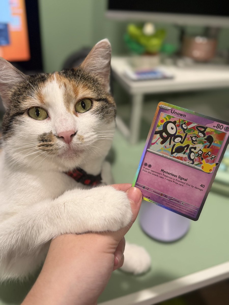 ciarupcollects's tweet photo. Such a cool card!! I’ve been loving the Pokemon 30th set so far!! Can you read what the Unown says? https://t.co/XqFnXSLleE