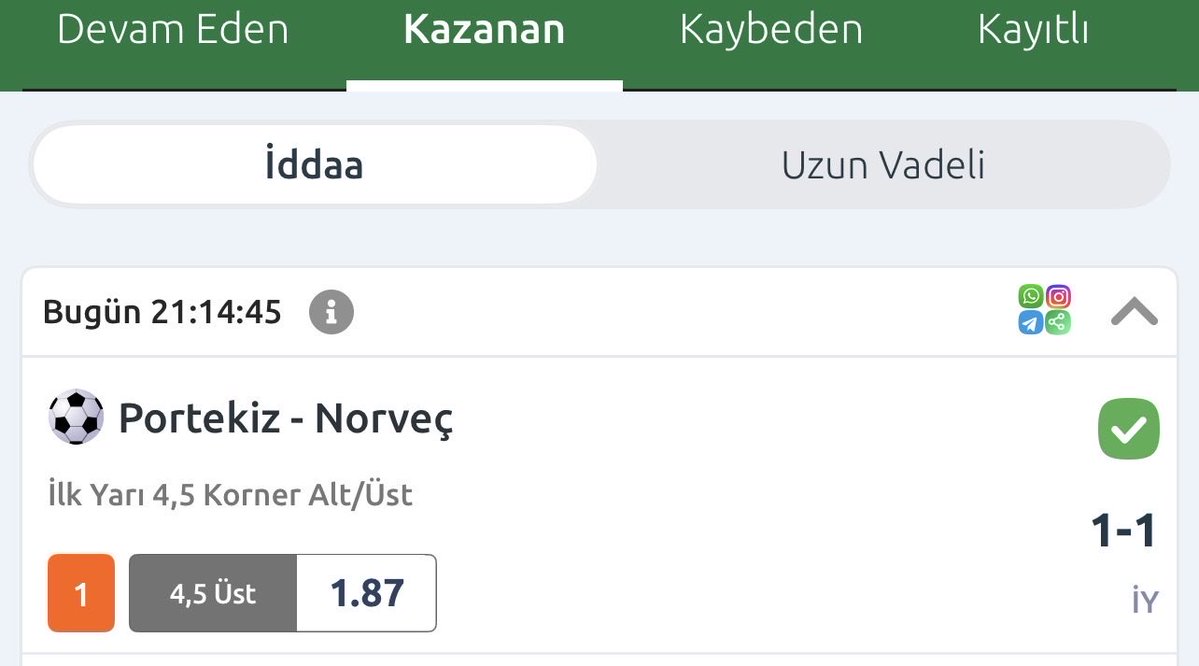 Muhammd_ko's tweet photo. 1.87 oranımız kazanmıştır oynayan herkesi tebrik ederim.. 
analize devam kazanmaya devam. https://t.co/vKPDAXcw9q