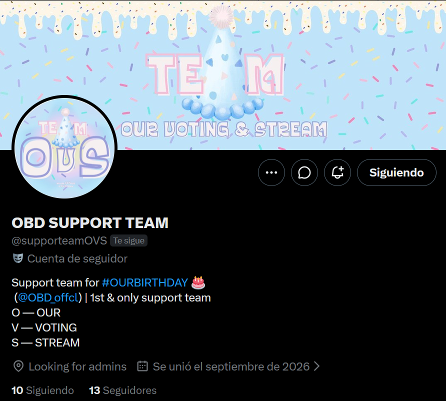 OurBirthdayES's tweet photo. Fans de #OURBIRTHDAY, una nueva cuenta de apoyo para nuestras chicas ha sido creada, enfocada en las votaciones y el streaming.

Id a la cuenta de @supporteamOVS y muy prontito tendréis actualizaciones! 😉

(Si estás interesado en ser admin de la cuenta puedes escribirles al DM) https://t.co/83WGV0LmRo