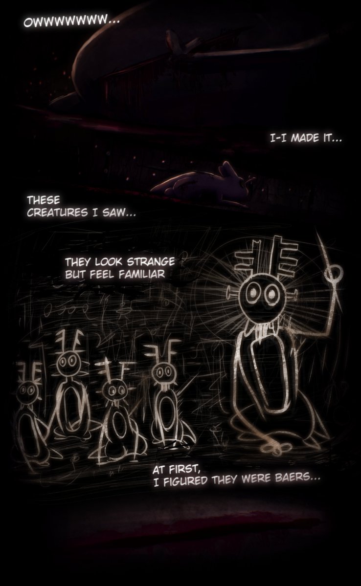 FrogsEight's tweet photo. Rain world: Echoes Of The Great Cycle Chapter 5 "Reminiscence" P177 #Rainworld #rainworldart  (Link to the webcomic site in my bio) https://t.co/b24nWtEgRU