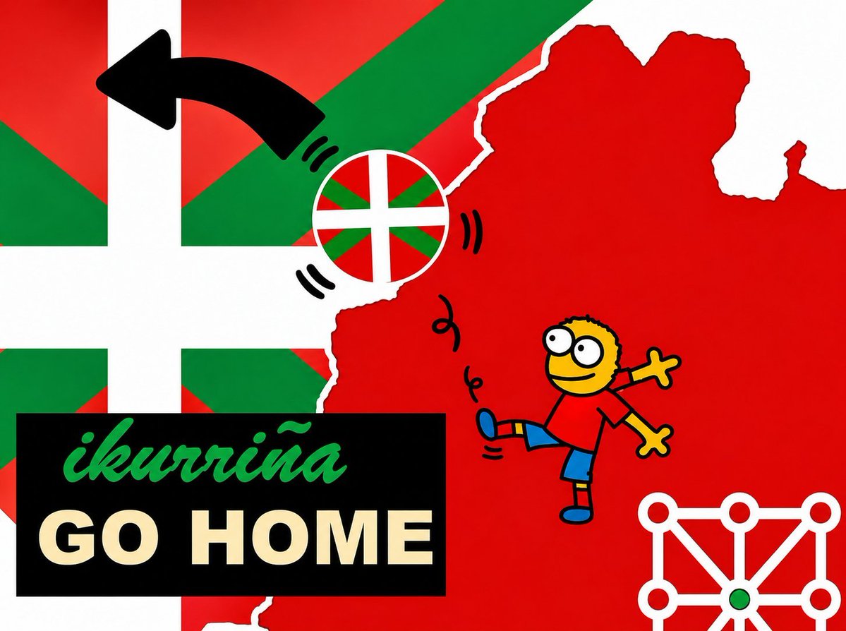 NavarraLacarra's tweet photo. @gosanjofe @Juveepik10 Los simbolos representan provincias, Estados, pueblos...
El de Navarra representa nuestra nación, la ikurriña no pinta nada en Navarra, no es de Navarra. https://t.co/RN3xlgcNIQ