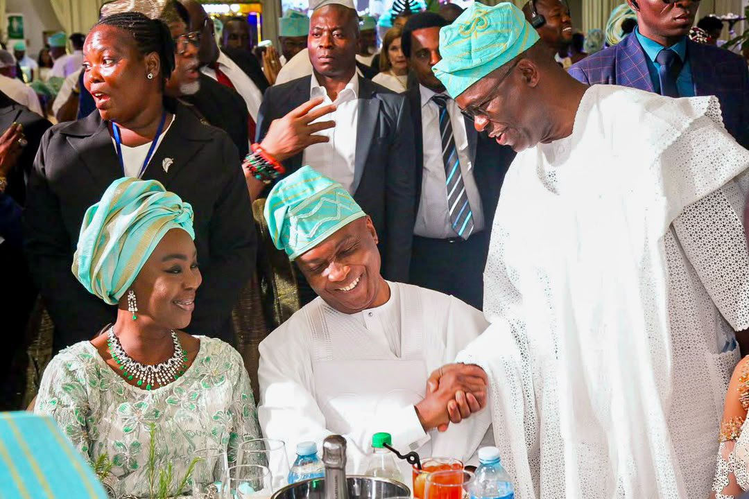 bukolasaraki's tweet photo. We congratulate both families on this happy occasion. To Temi and Maro, we wish you a home built on friendship and mutual respect. May God bless your union. https://t.co/C8zRfUxD9m