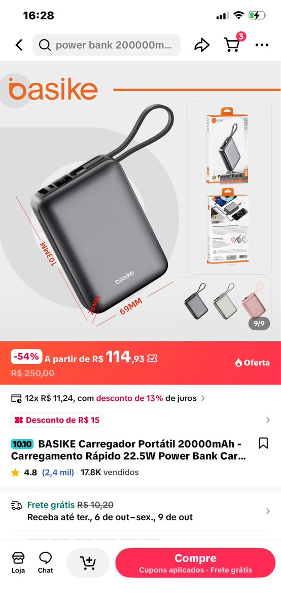 arminitter's tweet photo. Alguém comprou desse? Pelas recomendações daqui ele é bom.. porém to com medo de comprar e não entrar no show 🥲 https://t.co/qmdu3TZE2A