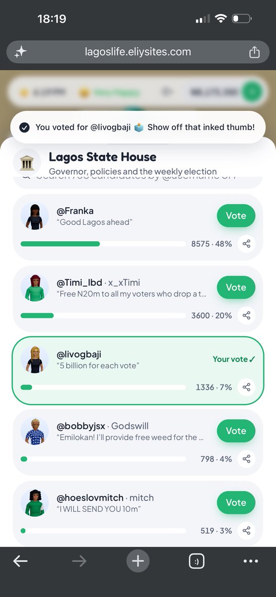 fxla_122's tweet photo. @ogbajiolivia I voted o😭😭😭 fxla_ajayi https://t.co/clhjQPxQXM