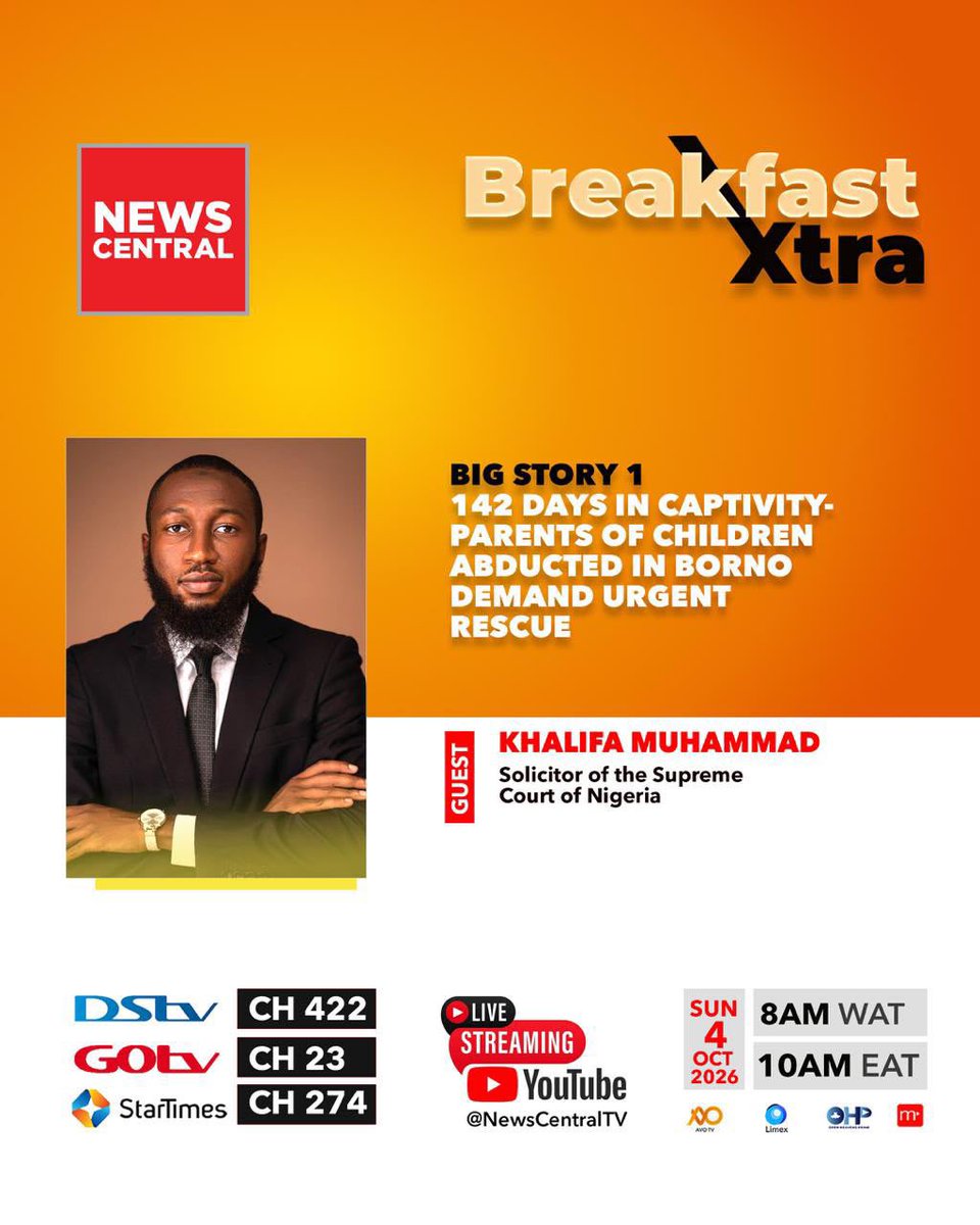 Supheey's tweet photo. I had the honor of sharing my thoughts on the continued abduction of the Borno school children as well as other captives in different parts of the North. #bringbornochildrenhome https://t.co/q11jBKQHth