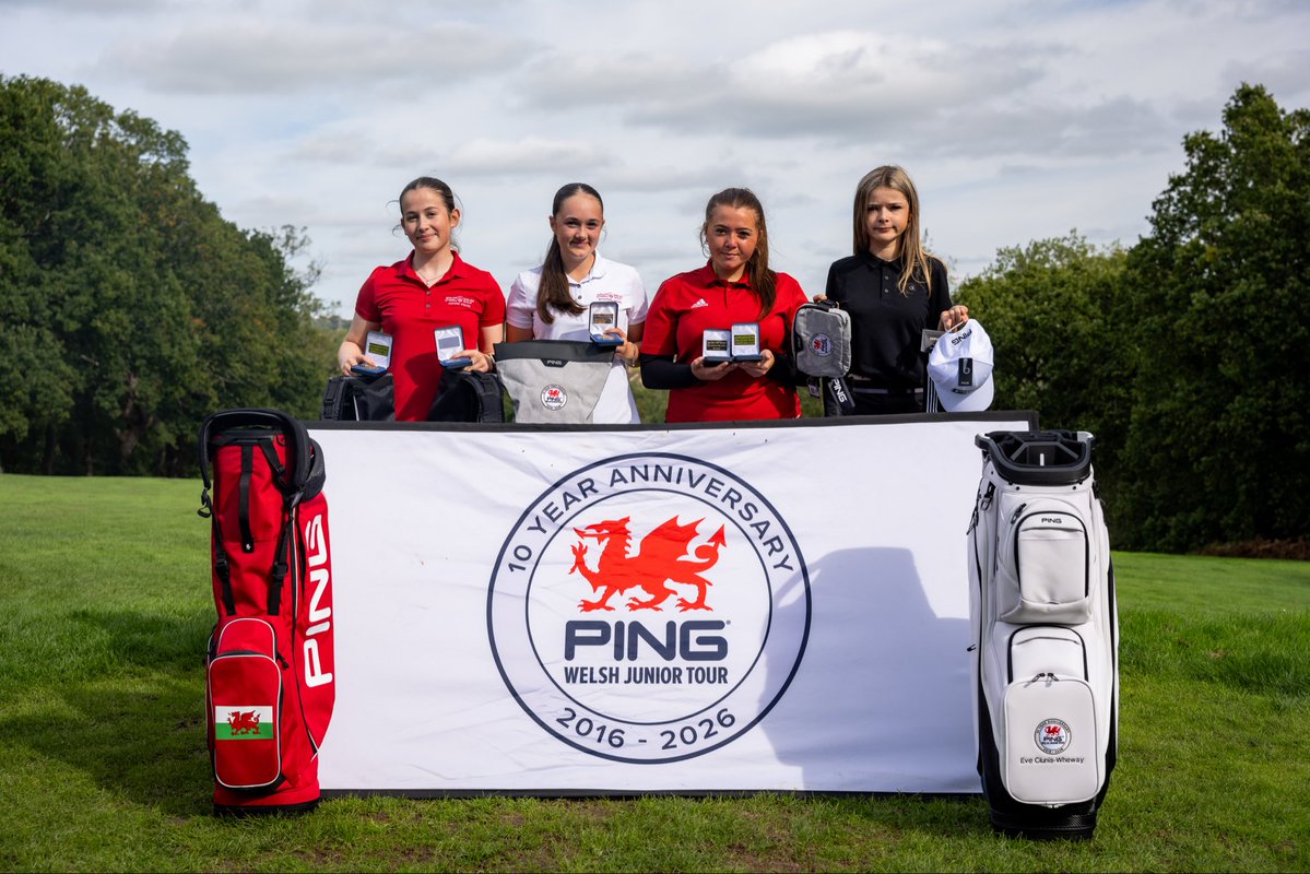 wales_golf's tweet photo. Llongyfarchiadau to our PING Welsh Junior Tour Final Winners! 🏆

U18 Girls
Final Round Winner &amp; Order of Merit Winner: Eve Clunis-Wheway

U18 Boys 
Final Round Winner: Rhys Griffiths
Order of Merit Winner: Luc Pugh https://t.co/Pe4dxjBBF3