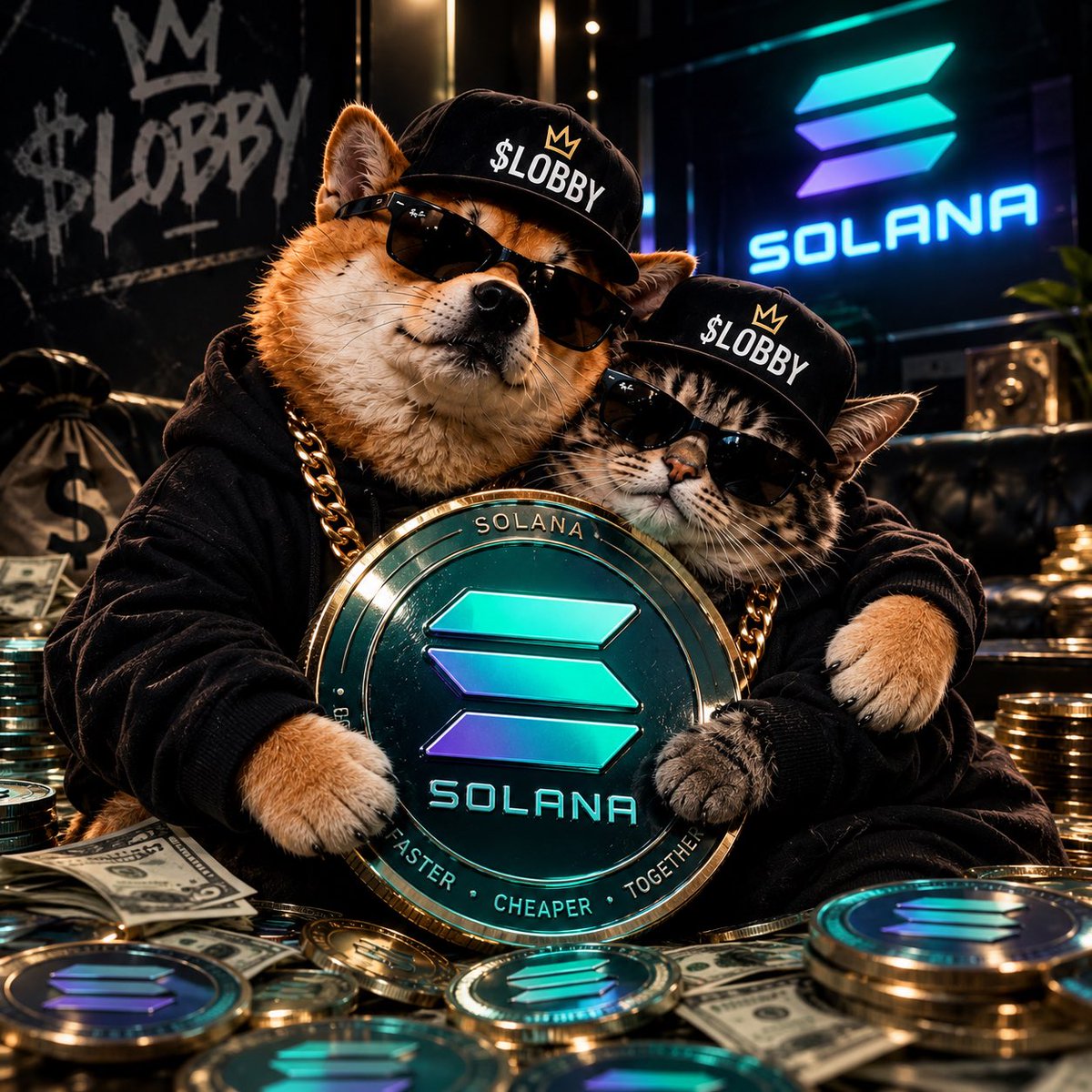 LOBBYcxa's tweet photo. WHAT DO YOU EXPECT AT THE BEGINNING OF SOMETHING BIG BEGINS?   

#LOBBY #Solana #Memecoin #CryptoPayments https://t.co/2F5S4CJHeM