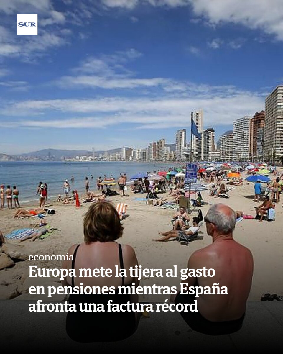 DiarioSUR's tweet photo. Mientras otros países limitan la prestación o retrasan la jubilación, España aumenta los ingresos para sostener el sistema. https://t.co/OpJZi32jSy