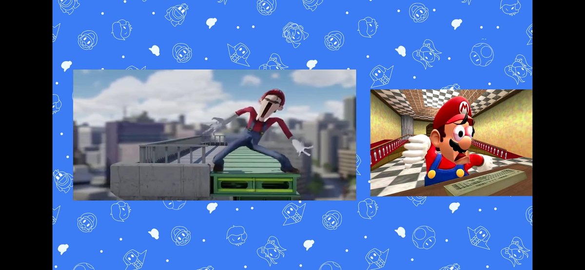 SuperJon64Ex's tweet photo. Can someone please tell what video that mario reacts to? https://t.co/8bzEU4bhzl