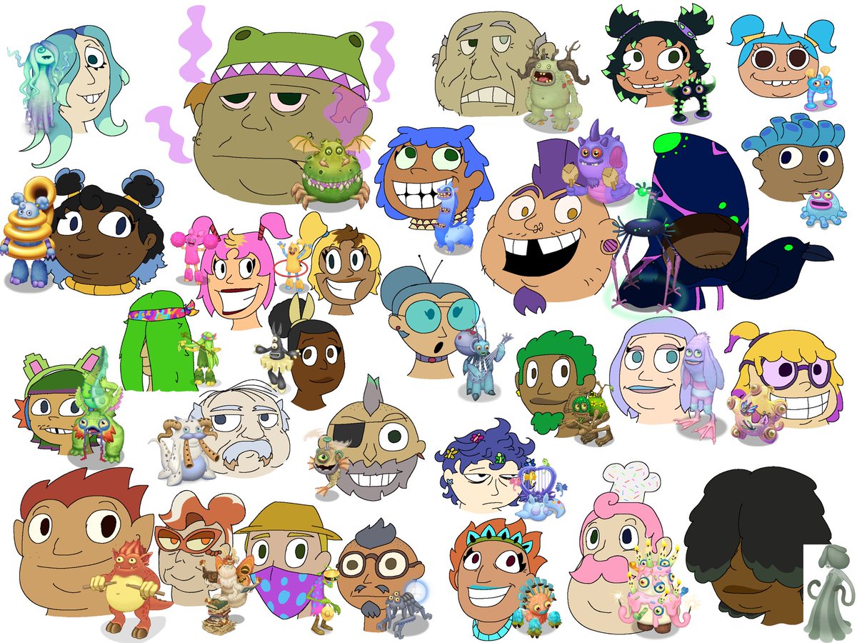 Onyx0094's tweet photo. My Singing Regular Dudes again! even more! wow!
#art #mysingingmonsters #fanart #msm https://t.co/YWpbEBuYxf