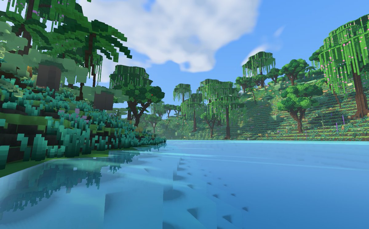 LStoneDev's tweet photo. #voxel, #gamedev, #Procedural, #VoxelArt , #Gaming, #IndieGame  Biome improvements Fenyora #screenshotSunday https://t.co/0uSODoPXmS