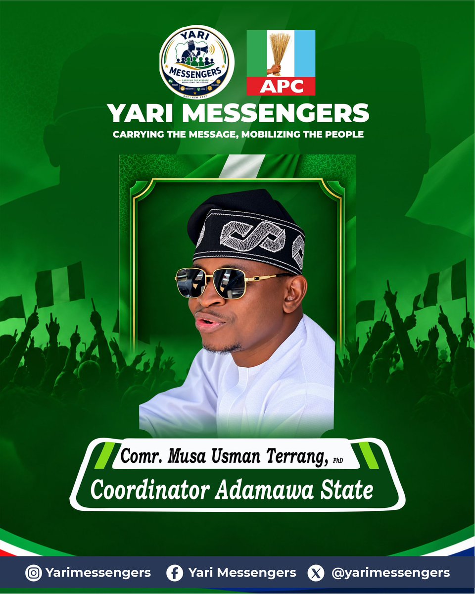 Yarimessengers's tweet photo. Introducing the Yari Messengers State Coordinators across the 19 Northern States, including the Federal Capital Territory (FCT).

As we continue to strengthen our structures and expand our reach across Northern Nigeria, we are proud to present the dedicated leaders coordinating https://t.co/PioVQq6qay