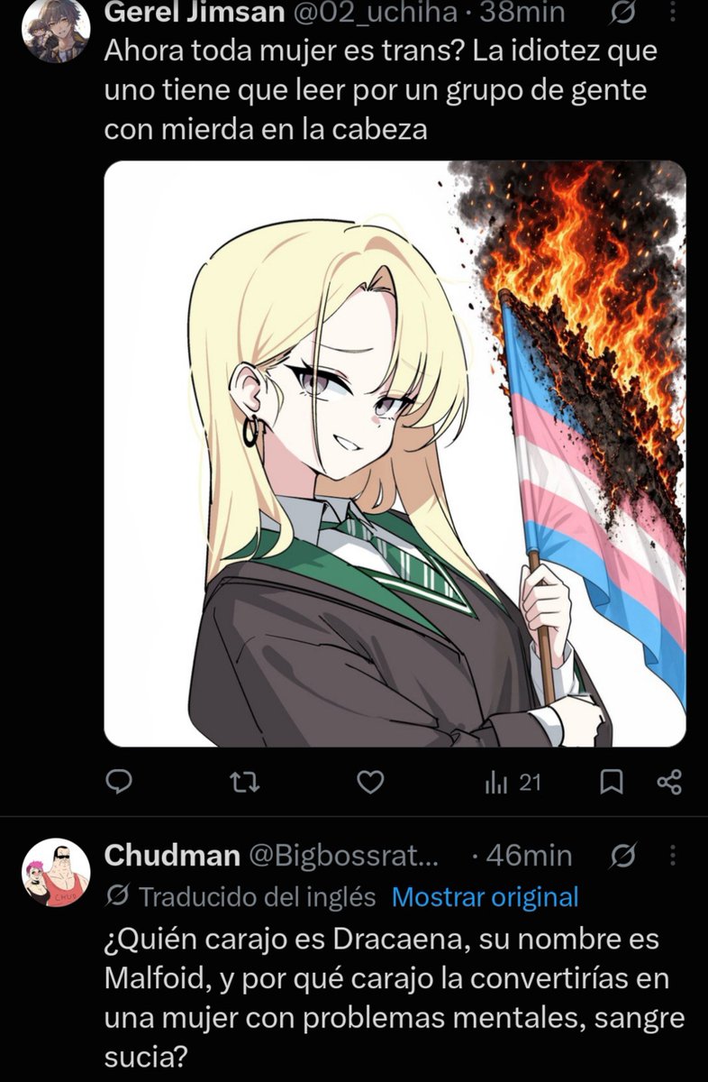 AbisDraw's tweet photo. "El problema no es que sea trans" bro: https://t.co/zifqwzYwyd