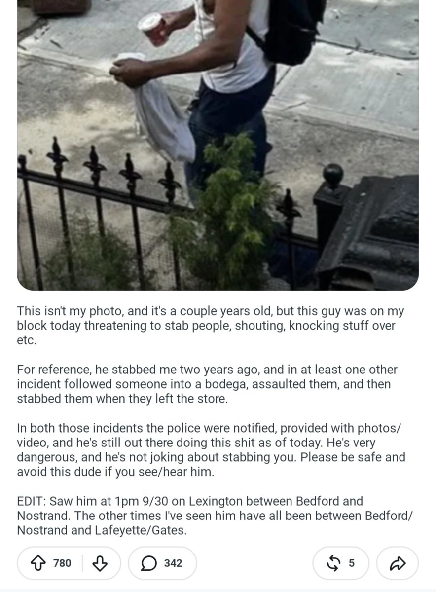 Birdyword's tweet photo. Fun times in the Bedstuy subreddit https://t.co/FJpNiwnPLO