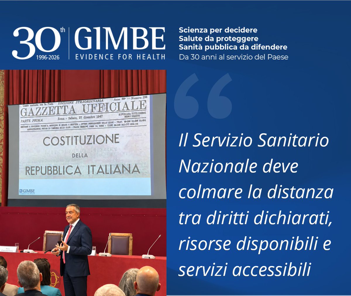 Cartabellotta's tweet photo. Il SSN continua a funzionare, ma perde la capacità di garantire cure accessibili a tutti, mettendo a rischio il patto sociale tra cittadini e istituzioni.

Il 7 ottobre alle 10.30 presentazione del 9° Rapporto GIMBE sul SSN
Diretta streaming a: https://t.co/hkEYO8uSwC
#SalviamoSSN