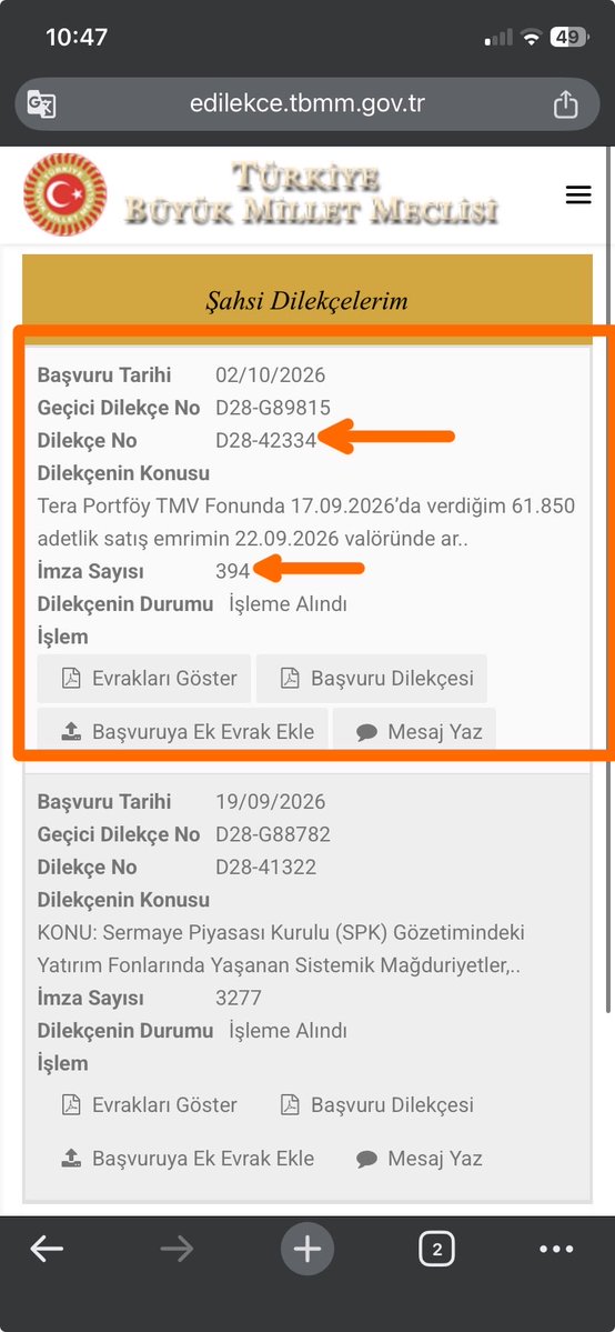 Indispensa96421's tweet photo. #tmv dilekçemize katılım devam ediyor,  daha fazla katılım şart tabiki, ben bu hafta akibeti belli olmayan fonlar icin somut bir adım atılacağını düşünüyorum, UNUTMAYALIM DAHA FAZLA KATILIM DAHA HIZLI SONUÇ. 

https://t.co/ctA7pBpanO
#TMVGündemeGelsin #TMVfonmagdurlarınıduyun https://t.co/yr2ydUgDAx