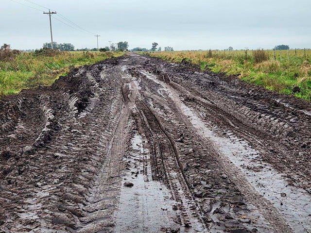 oriafer23's tweet photo. Alguien sabe cuanto cuesta asfaltar un km de estos caminos por donde pasan toneladas y toneladas de cereales? https://t.co/lBubXN3W87