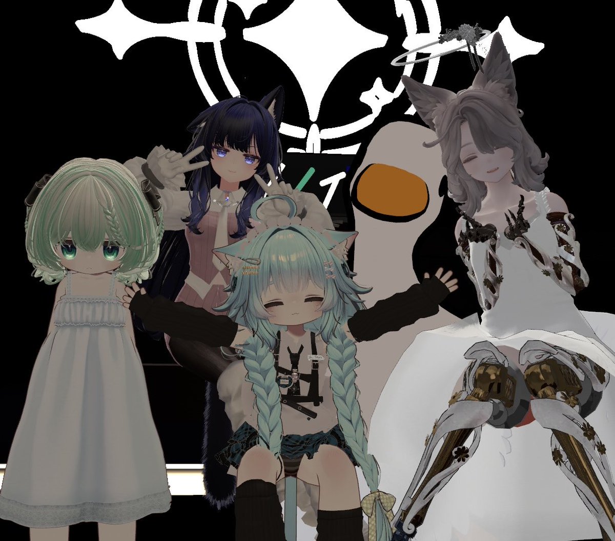 vTakaraGremlin's tweet photo. Last normal event before Halloween theme next weekend, so excited!
I had so much fun once again, the three performances were all so awesome! 🩵💫
Join us next week, time to be spooky 🎃 

#SerenityEvent #VRChat https://t.co/U1PA0dNpis